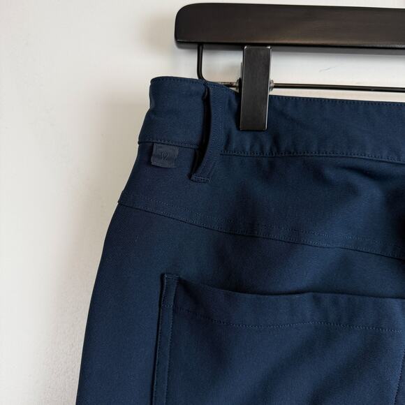 Lululemon ABC Slim Pants Chino Navy Blue Warpstreme - 32x30 32W 30L - Picture 5 of 9